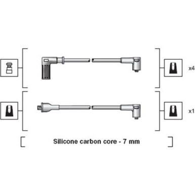 MAGNETI MARELLI Zündleitungssatz 941318111113