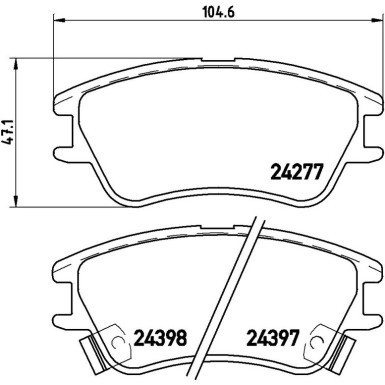 BREMBO Bremsklötze VA P 30 027 BREMBO Bremsklötze VA P 30 027