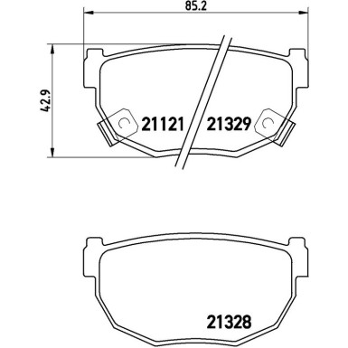 BREMBO Bremsklötze HA P 56 010