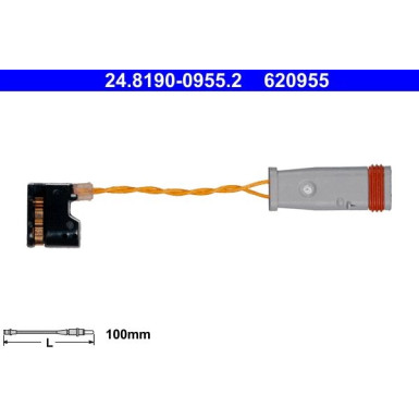 Warnkontakt, Bremsbelagverschleiß 24.8190-0955.2 Warnkontakt, Bremsbelagverschleiß 24.8190-0955.2
