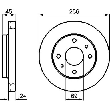 Bremsscheibe MITSUBISHI,VOLVO,KIA,HYUNDAI 0 986 478 531 Bremsscheibe MITSUBISHI,VOLVO,KIA,HYUNDAI 0 986 478 531