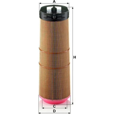 Mann & Hummel Luftfilter PKW Mercedes C-Klasse (W/S 204) 07 C 12 133/1