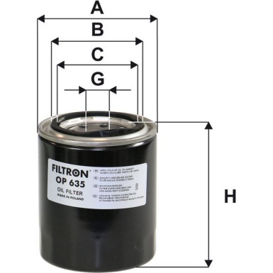 FILTRON Ölfilter OP 635 FILTRON Ölfilter OP 635