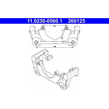 Halter, Bremssattel 11.0230-0560.1 Halter, Bremssattel 11.0230-0560.1