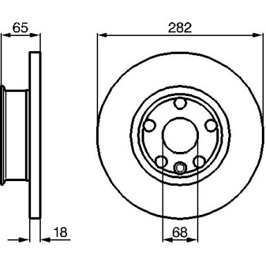 Bremsscheibe VA VW T4 90 0 986 478 613