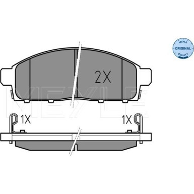 Bremsbelagsatz Mitsubishi P. L200 06- Mit Sensor MEYLE-ORIGINAL: True to OE 025 245 2916/W