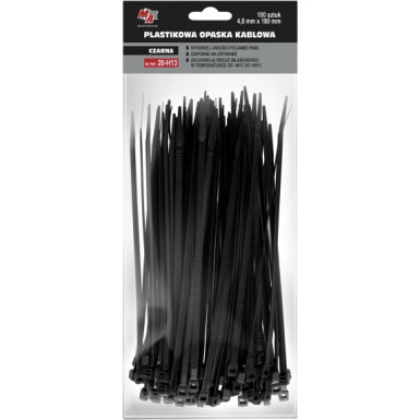 Kabelbinder 4,8X180 (1 Pack 100 Stück) Schwarz 20-H13 Kabelbinder 4,8X180 (1 Pack 100 Stück) Schwarz 20-H13