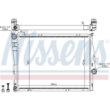 Kühler, Motorkühlung 60782 Kühler, Motorkühlung 60782