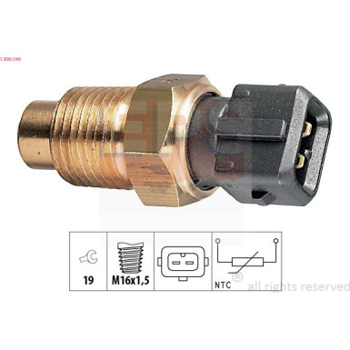 Sensor, Kühlmitteltemperatur 1.830.160