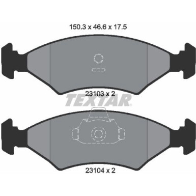 BREMSBELAGSATZ FORD P. FIESTA/PUMA 89 2310301