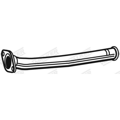 61 / Auspuffrohr Mitte PEUGEOT 206 1.1-1.6 44-80KW 98 7162