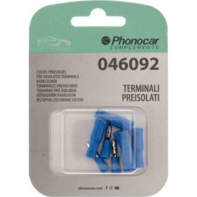 Phonocar Kabelschuh 4 mm 4 Stück männlich 4 Stück weiblich Rundstecker-Set 4+4 046092