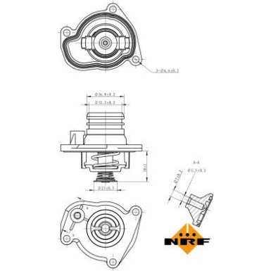 Thermostat, Kühlmittel 725008 Thermostat, Kühlmittel 725008