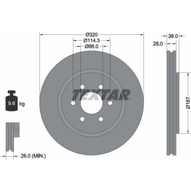 Bremsscheibe Nissan P. Navara/Pathfinder 2.5-3.0 Dci 05 92164405 Bremsscheibe Nissan P. Navara/Pathfinder 2.5-3.0 Dci 05 92164405