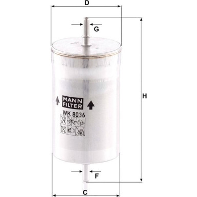 Mann & Hummel Kraftstofffilter PKW SEAT Exeo 09 WK 8036