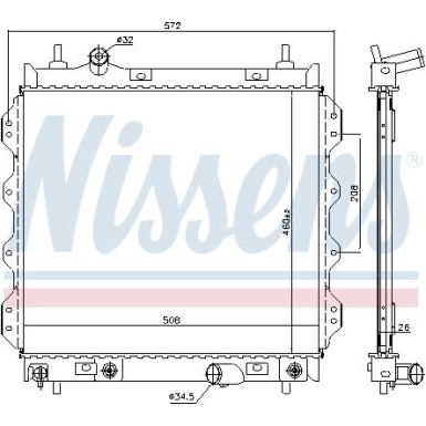 Wasserkühler PKW 61002