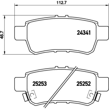 BREMBO Bremsklötze HA P 28 062 BREMBO Bremsklötze HA P 28 062