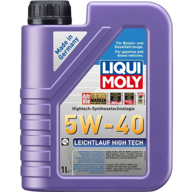 Liqui Moly Leichtlauf High Tech 5W-40 1 l 3863 1L Kanister Kunststoff