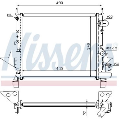 Wasserkühler PKW 63949 Wasserkühler PKW 63949