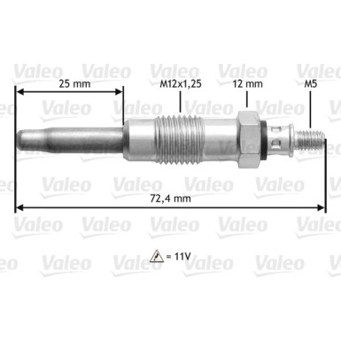 VALEO Glühkerze 345100 VALEO Glühkerze 345100