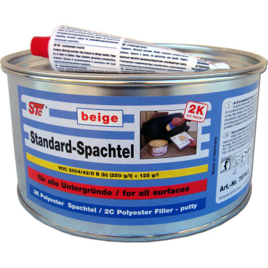 STC Standard Spachtel beige (2K Basis- und Füllspachtel) Dose 2kg | 75742 STC Standard Spachtel beige (2K Basis- und Füllspachtel) Dose 2kg | 75742