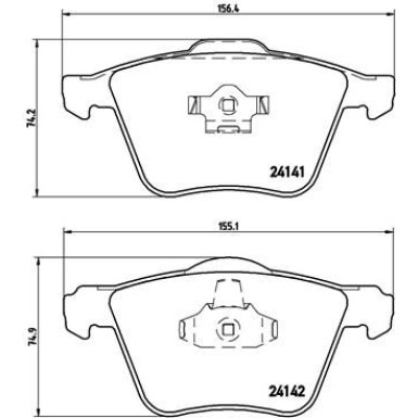 BREMBO Bremsklötze VA VOLVO XC90 02-15 PRIME LINE P 86 018 BREMBO Bremsklötze VA VOLVO XC90 02-15 PRIME LINE P 86 018