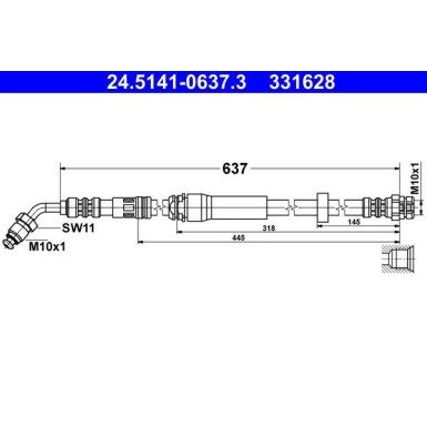 Bremsschlauch 24.5141-0637.3