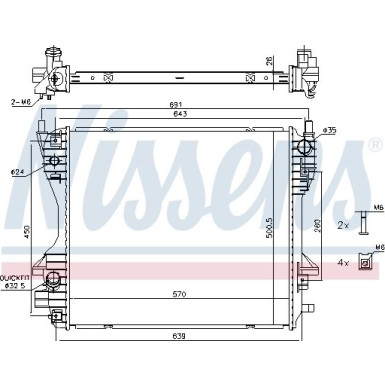 Wasserkühler PKW 66706 Wasserkühler PKW 66706