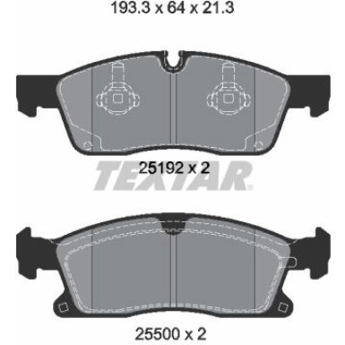 Bremsbelagsatz Db P. W166/X166 Gl/Ml Klasse 11 Q+ 2519202 Bremsbelagsatz Db P. W166/X166 Gl/Ml Klasse 11 Q+ 2519202