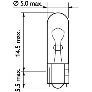 WB T5 24V.1,2W.W2x4,6d Lampe 13516CP