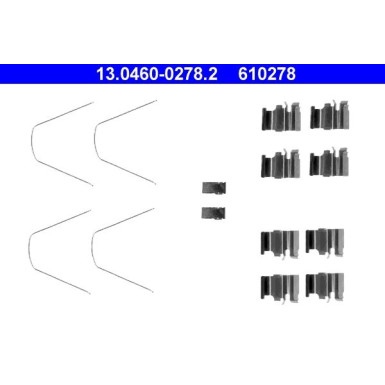 ATE Zubehör, Bremsbeläge 13.0460-0278.2 ATE Zubehör, Bremsbeläge 13.0460-0278.2
