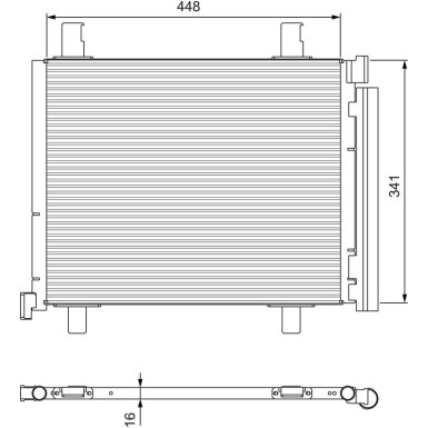 Kondensator, Klimaanlage VAL814168 Kondensator, Klimaanlage VAL814168