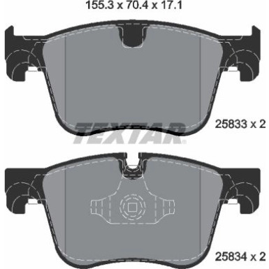 Bremsbelagsatz Citroen P. C4 Picasso 13-/308 13- Disc 304Mm Q+ 2583301 Bremsbelagsatz Citroen P. C4 Picasso 13-/308 13- Disc 304Mm Q+ 2583301
