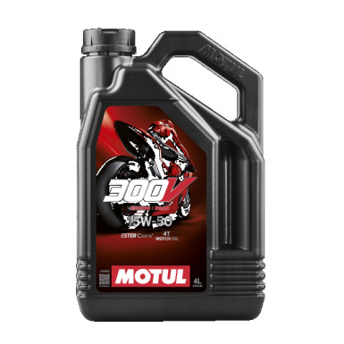 Motul 300V FL Road Racing 15W-50 4 Liter 300V 4T FACTORY LINE ROAD RACING 15W-50 104129