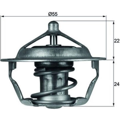 Thermostateinsatz mit Dichtung TX 101 83D