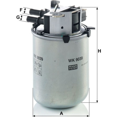 Mann & Hummel Kraftstofffilter PKW NISSAN Qashqai,X-Trail 11 WK 9039