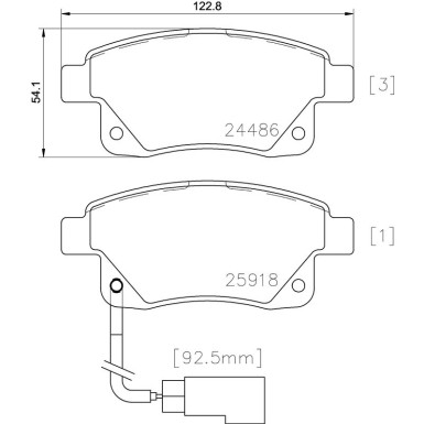 BREMBO Bremsklötze HA P 24 066 BREMBO Bremsklötze HA P 24 066