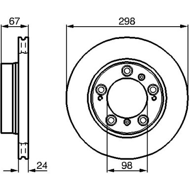 Bremsscheibe VA 0 986 478 477 Bremsscheibe VA 0 986 478 477