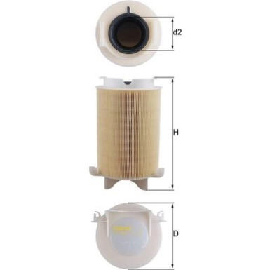 MAHLE Luftfilter LX 1566