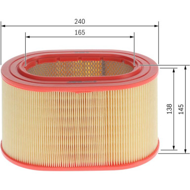 Luftfilter F 026 400 557 Luftfilter F 026 400 557