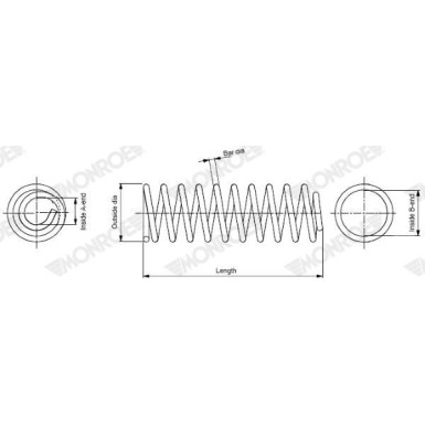 MONROE Fahrwerksfeder SP4041 MONROE Fahrwerksfeder SP4041
