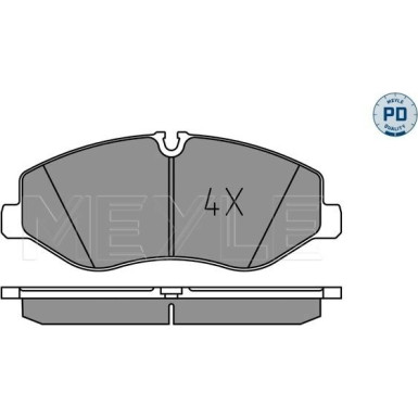 Bremsbelagsatz, Scheibenbremse MEYLE-PD: Advanced performance and design 025 220 6221/PD