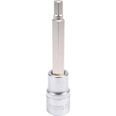 Biteinsatz Innen-6-Kant Hex 1/2 7Mm L100Mm YT-04393 Biteinsatz Innen-6-Kant Hex 1/2 7Mm L100Mm YT-04393