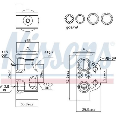 Expansionsventil VW Golf V 03 FIRST FIT 999220 Expansionsventil VW Golf V 03 FIRST FIT 999220
