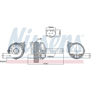 NISSENS Wasserpumpe 831077 FIRST FIT NISSENS Wasserpumpe 831077 FIRST FIT