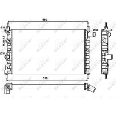 Kühler, Motorkühlung 54682 Kühler, Motorkühlung 54682