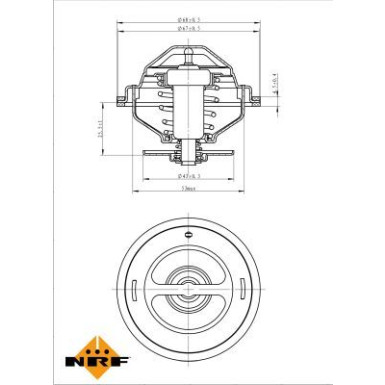 NRF Thermostat, Kühlmittel 725139 NRF Thermostat, Kühlmittel 725139