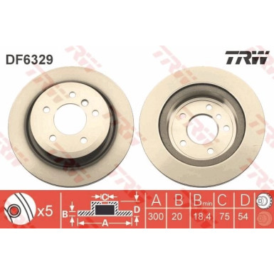 Bremsscheibe Bmw T. Z4 09 DF6329