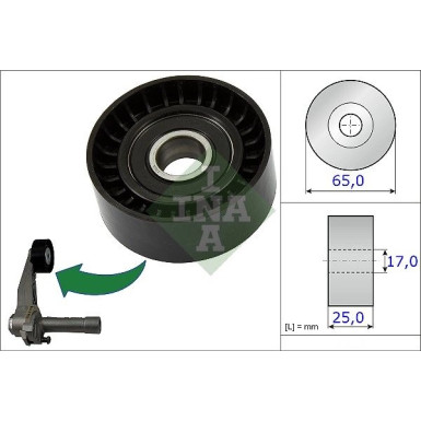Spannrolle, Keilrippenriemen 531 0866 10