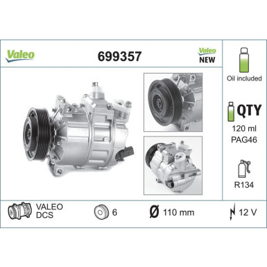 Kompressor, Klimaanlage 699357